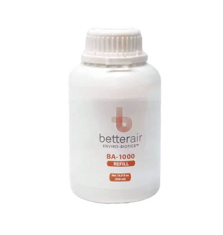 BetterAir BA-1000 Probiotic Refill Bottle, 16.9 fl oz, 500 ml Questions & Answers